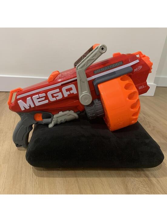 Nerf Other - NERF N-Strike Megalodon Mega Blaster w/ 20 Round Drum Tested No Darts